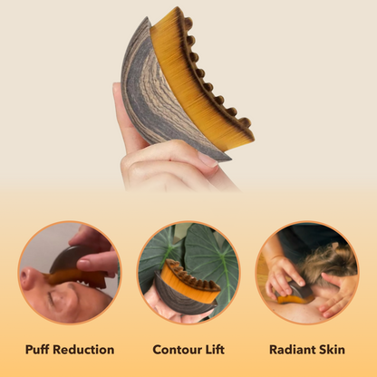 GlowLift Lymphatic Facial Brush - Sculpted Contour Ritual | Louvrs