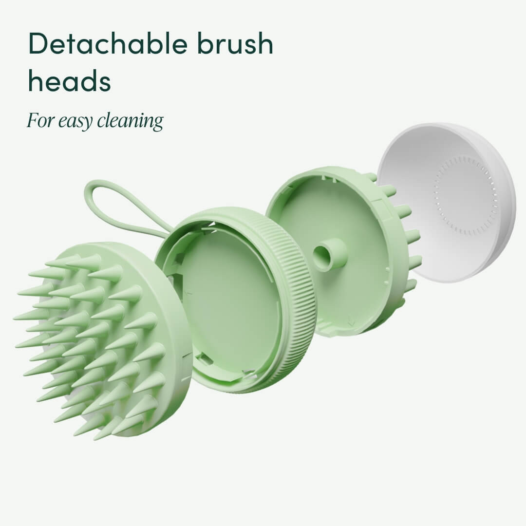 Silicone Scalp Massager & Exfoliating Brush - Spa Ritual | Louvrs
