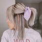 Satin Bow Hair Scrunchie - Effortless Style Ritual | Louvrs