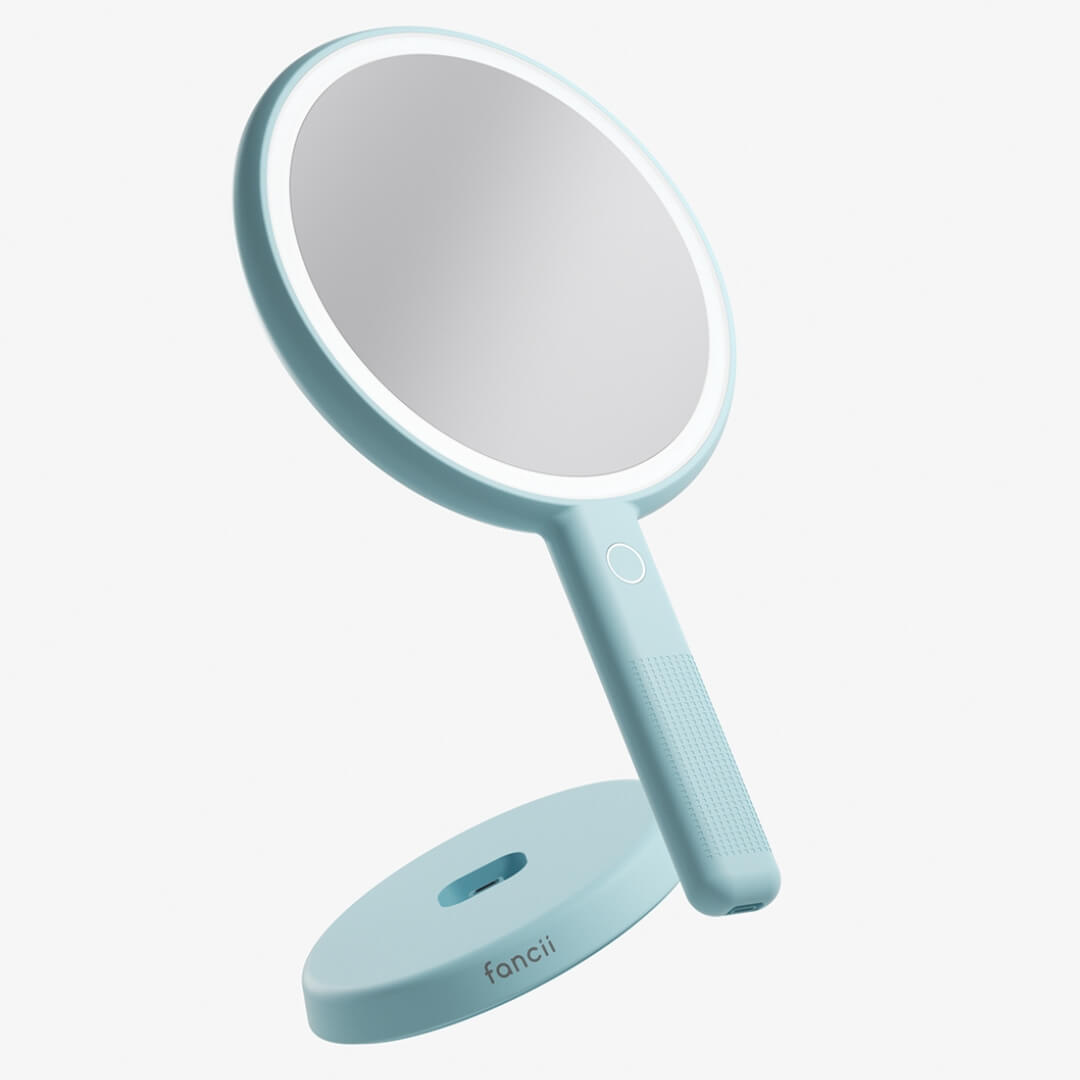 Cami LED Lighted Makeup Mirror - Dual 1x/5x Magnifying Handheld Vanity | Louvrs