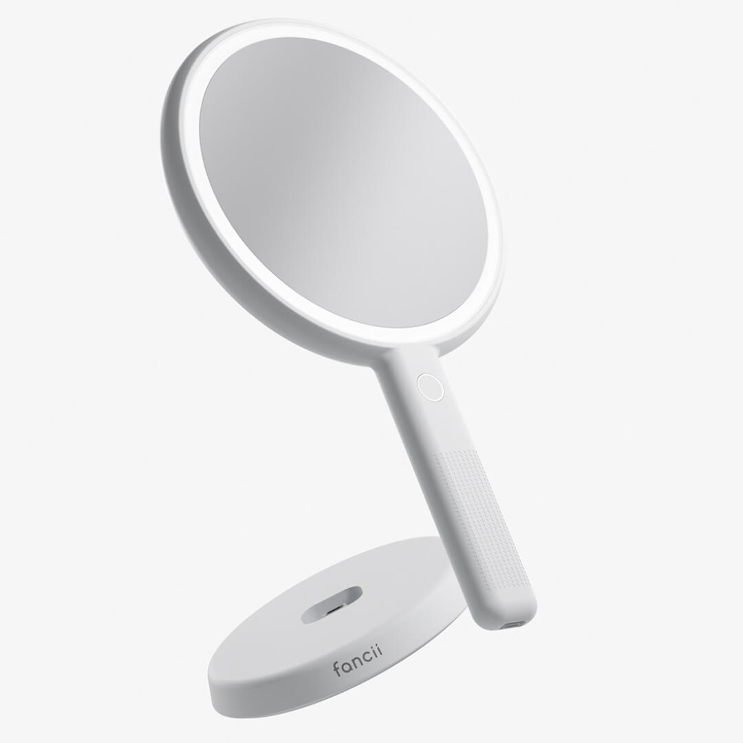 Cami LED Lighted Makeup Mirror - Dual 1x/5x Magnifying Handheld Vanity | Louvrs
