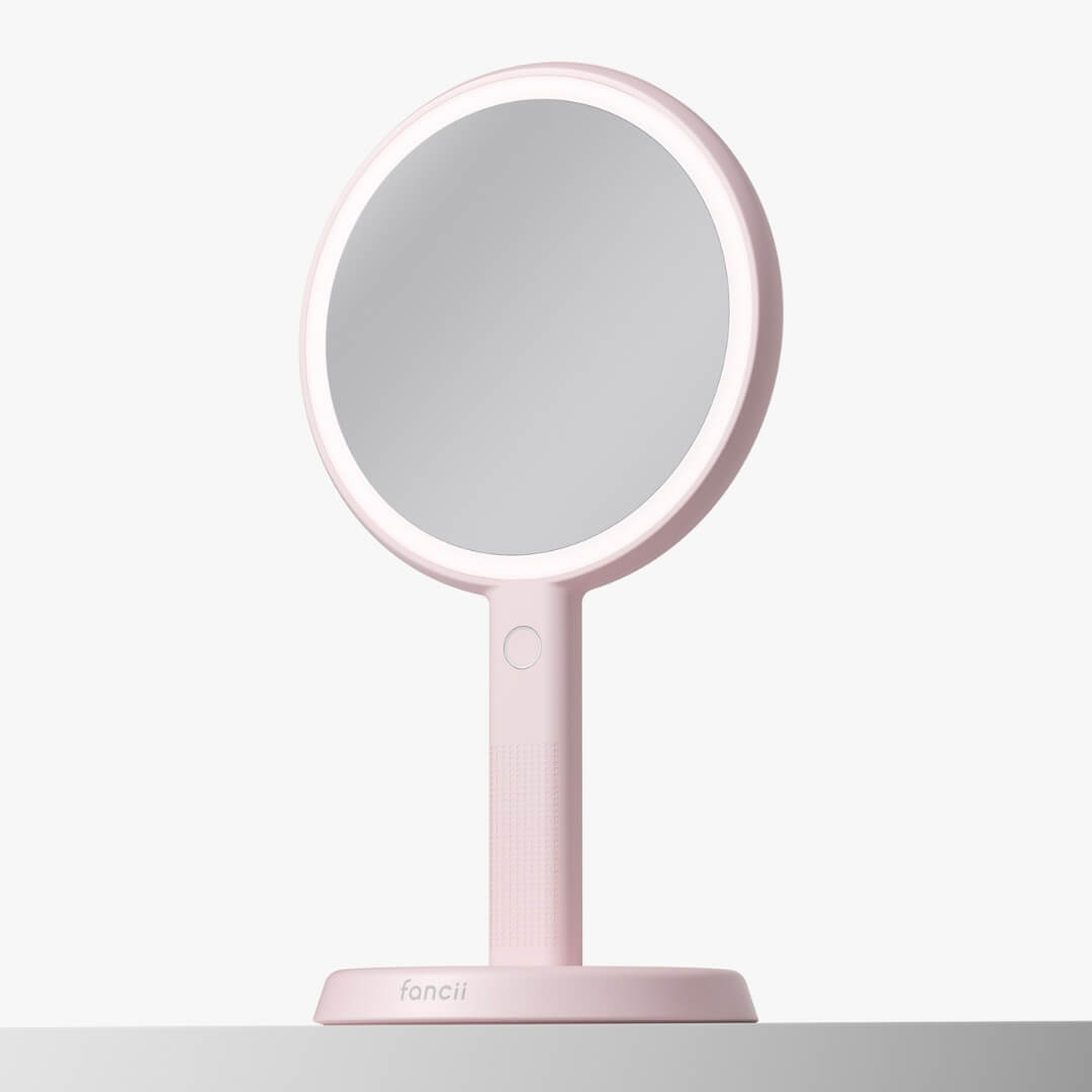 Cami LED Lighted Makeup Mirror - Dual 1x/5x Magnifying Handheld Vanity | Louvrs