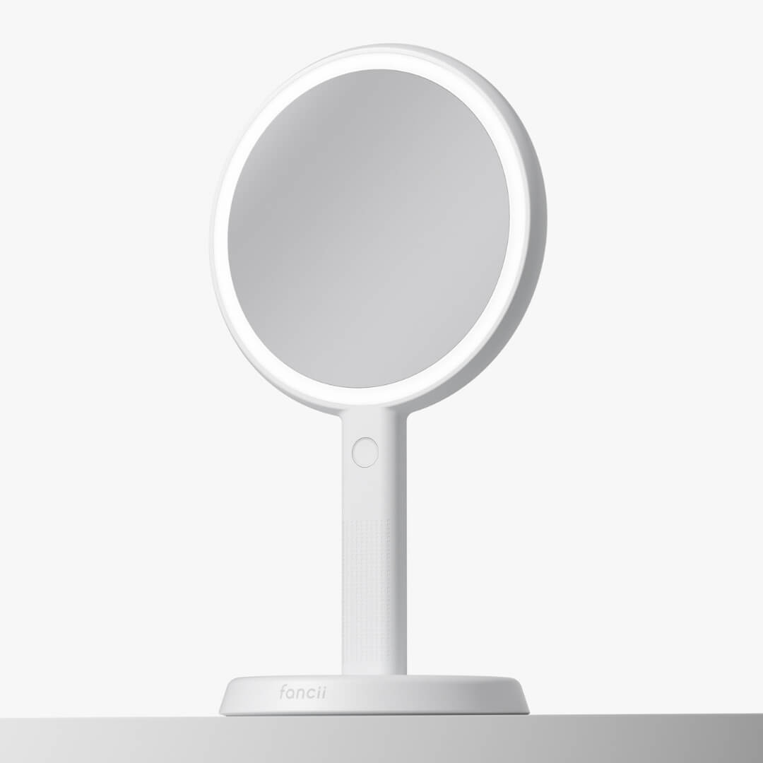 Cami LED Lighted Makeup Mirror - Dual 1x/5x Magnifying Handheld Vanity | Louvrs