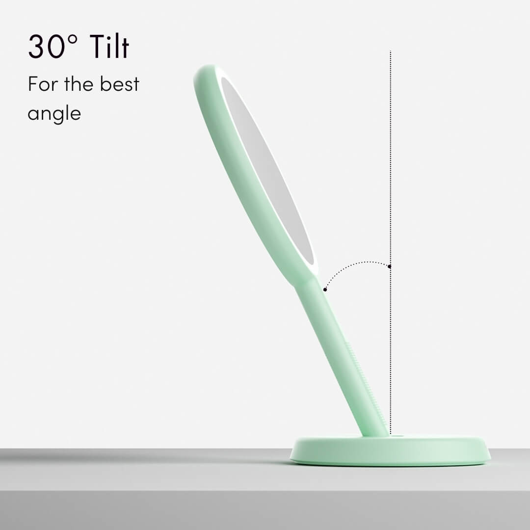 Cami LED Lighted Makeup Mirror - Dual 1x/5x Magnifying Handheld Vanity | Louvrs