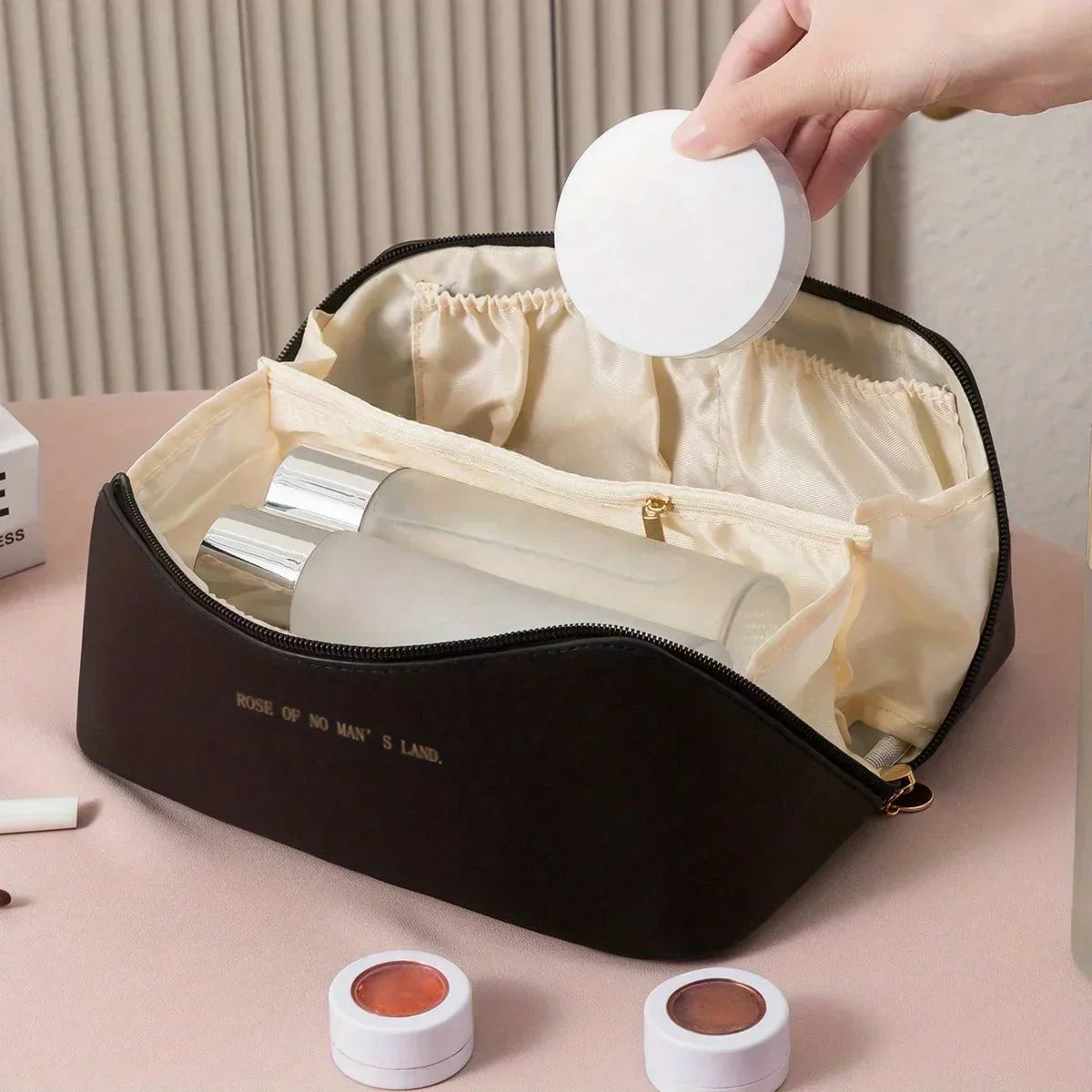 Cosmetic Co. Stylish & Spacious Cosmetic Bag - Perfect for On-the-Go Glam