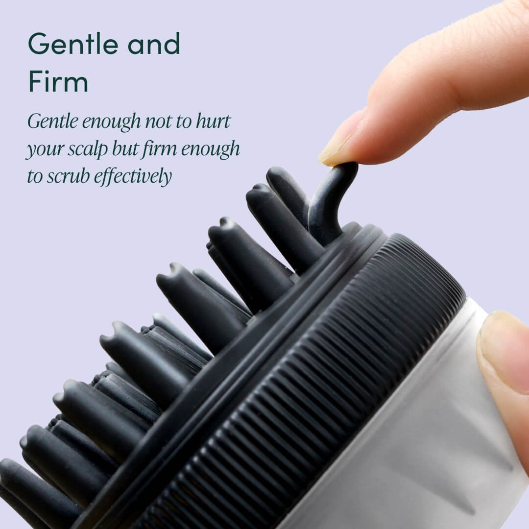 Silicone Scalp Massager & Exfoliating Brush - Spa Ritual | Louvrs