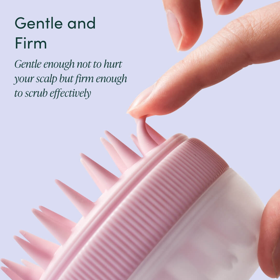 Silicone Scalp Massager & Exfoliating Brush - Spa Ritual | Louvrs