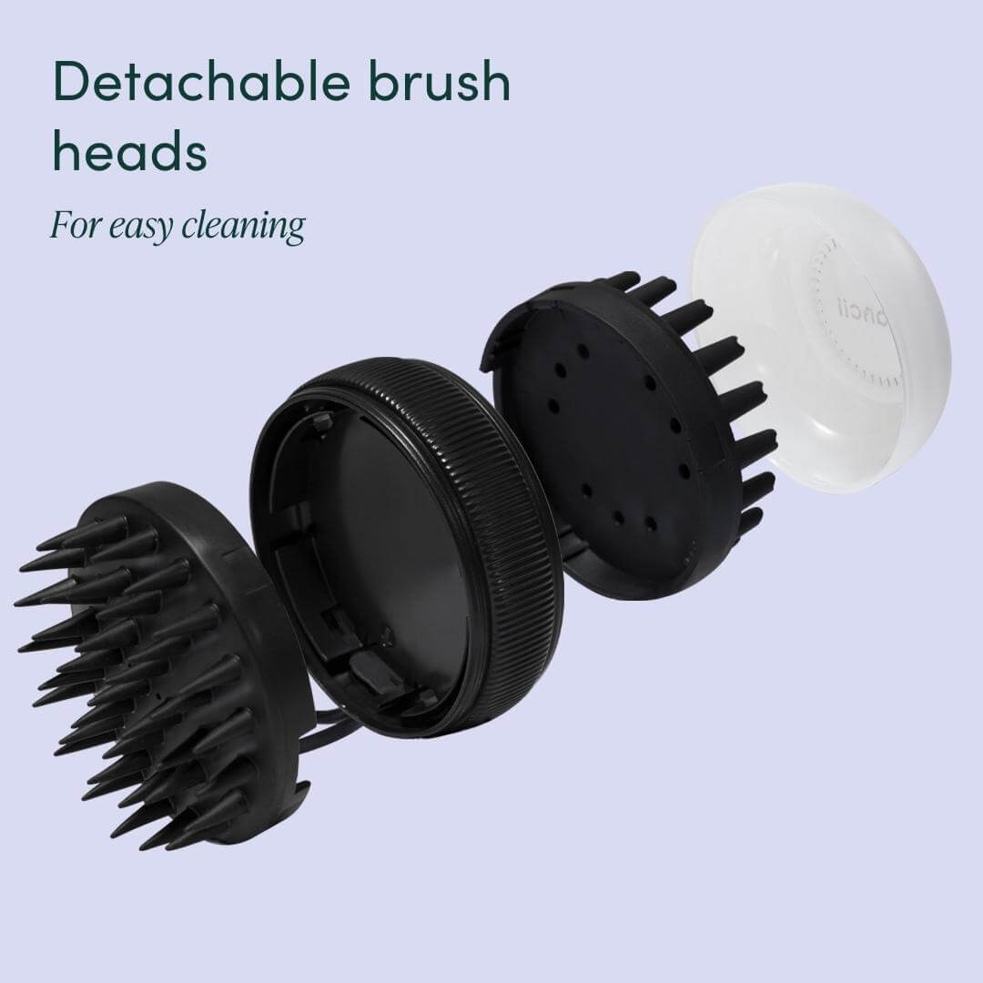 Silicone Scalp Massager & Exfoliating Brush - Spa Ritual | Louvrs