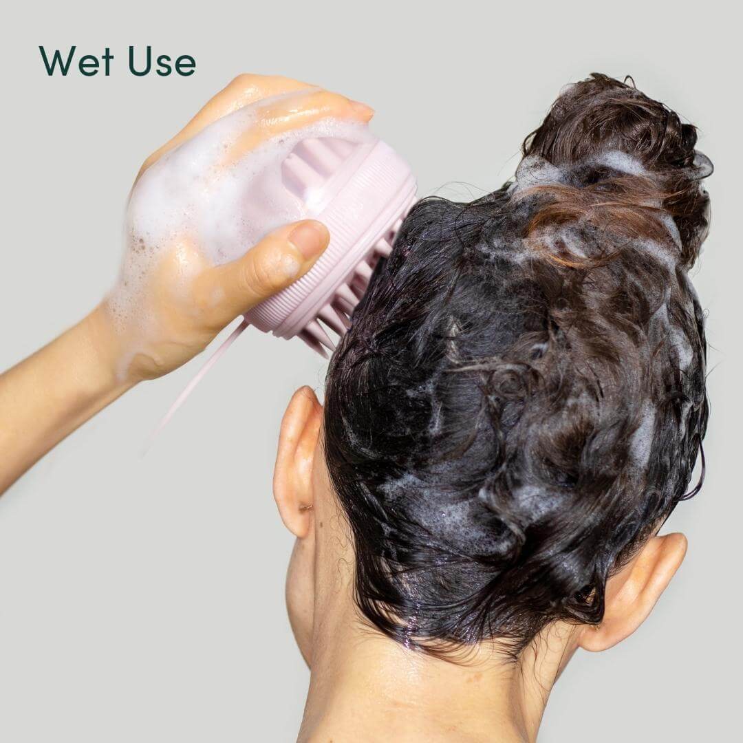 Silicone Scalp Massager & Exfoliating Brush - Spa Ritual | Louvrs