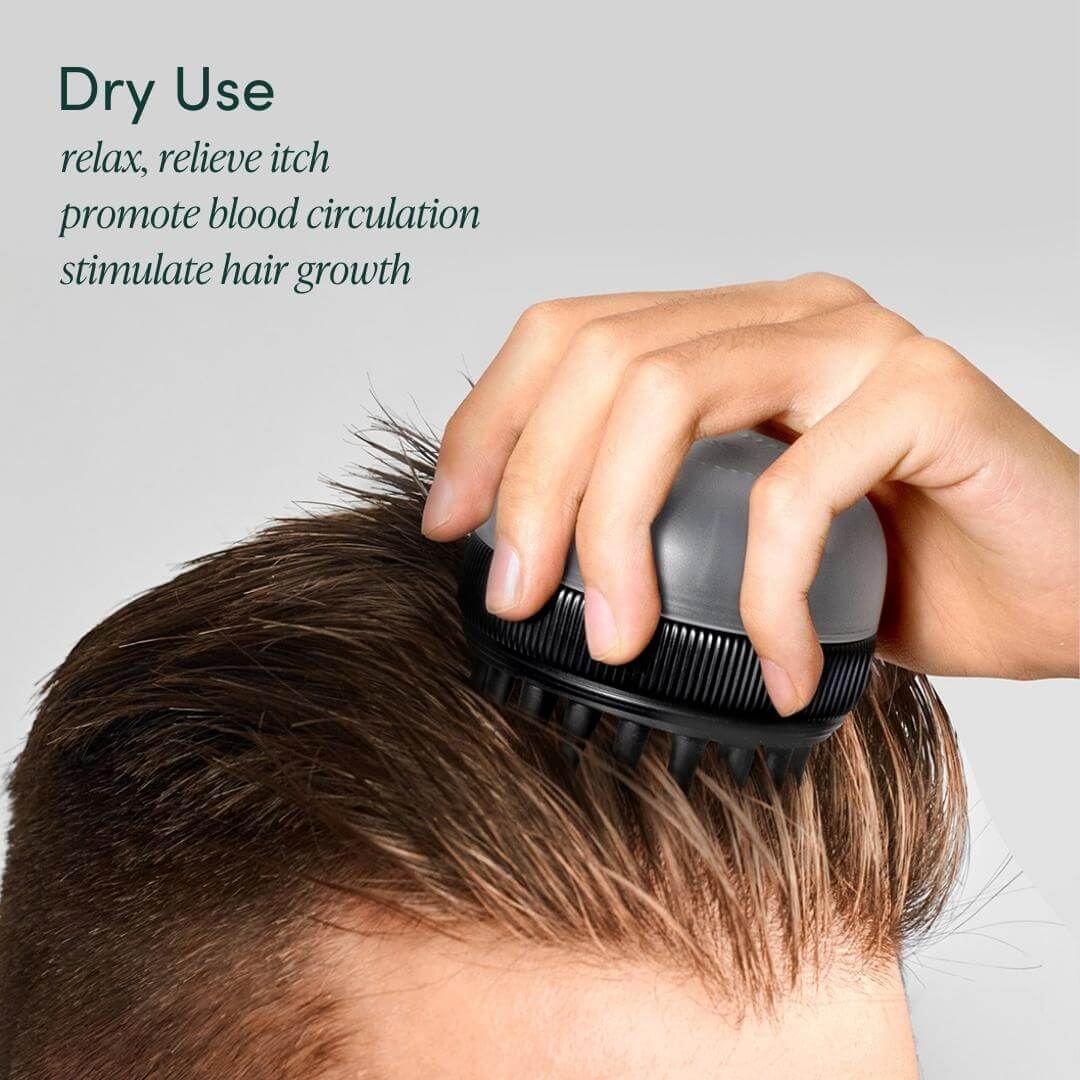 Silicone Scalp Massager & Exfoliating Brush - Spa Ritual | Louvrs