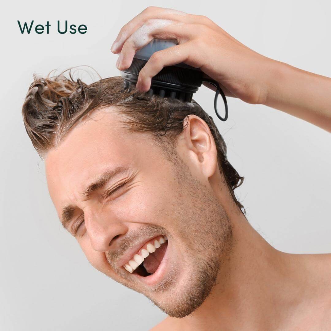 Silicone Scalp Massager & Exfoliating Brush - Spa Ritual | Louvrs