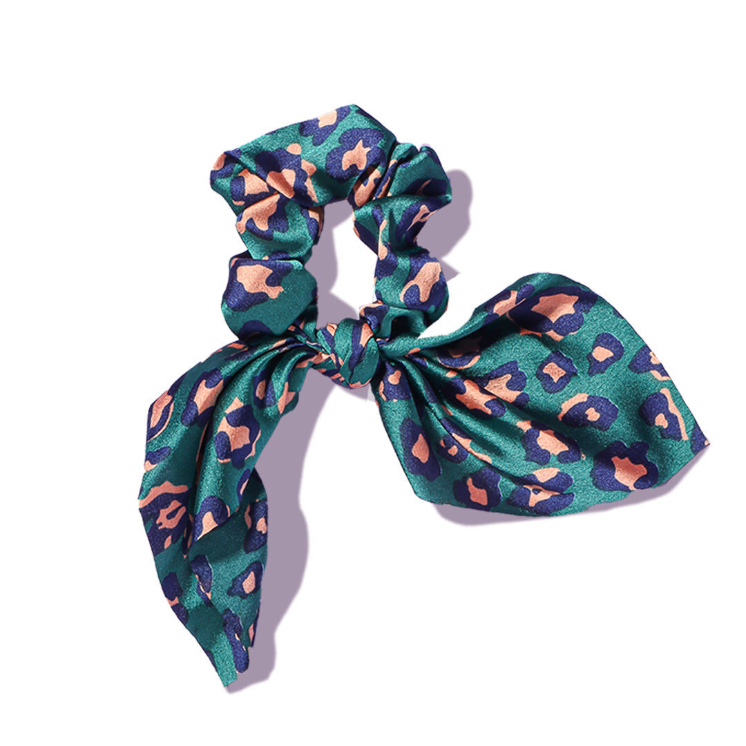 Satin Bow Hair Scrunchie - Effortless Style Ritual | Louvrs
