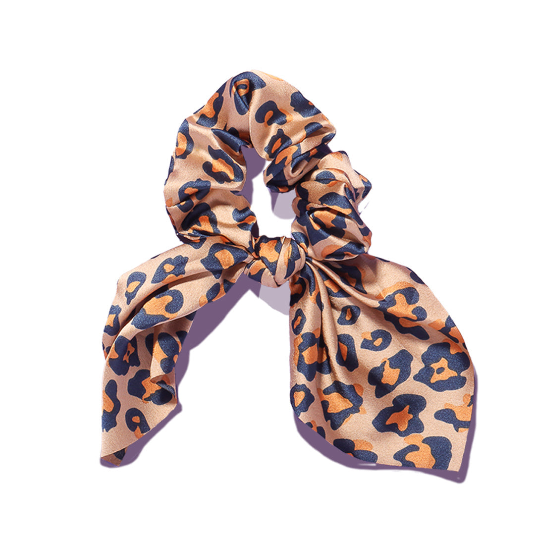 Satin Bow Hair Scrunchie - Effortless Style Ritual | Louvrs