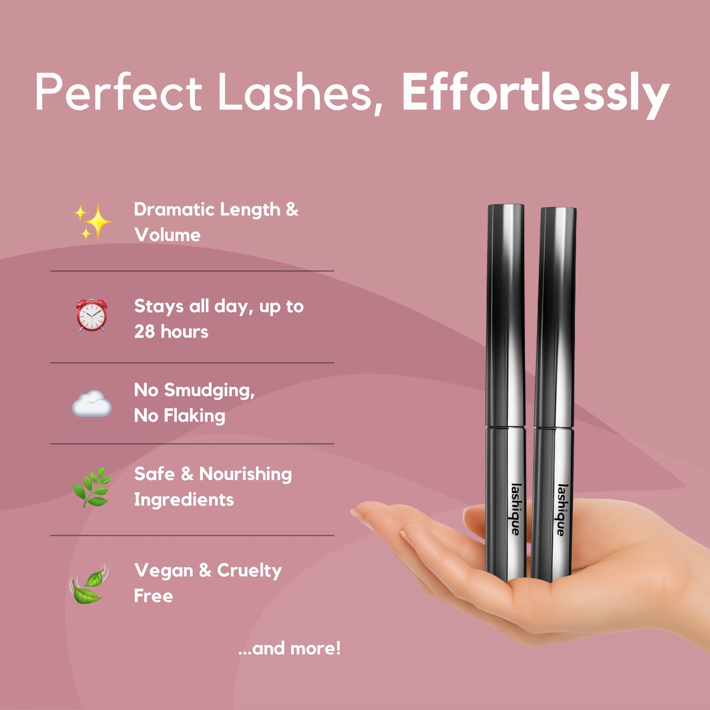Waterproof Metal Wand Mascara - Precision Lash Definition | Louvrs